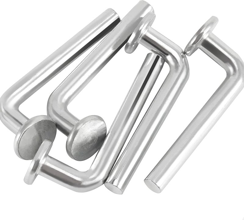 HOIGON 50 PCS Universal Pallet Rack Drop Pin, M7 Round Heavy Duty Head Pallet Rack Safety J Bolts for Warehouse, Home or DIY Pallet Racks, Shelving Units, 2.56 x 0.28 Inch - Image 3
